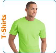 100% Cotton T-Shirts, 50/50 Cotton/Polyester Blend T-Shirts, Ladies T-Shirts, Youth T-Shirts, Infant/Toddler T-Shirts, Performance T-Shirts