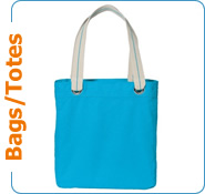 Embroidered Tote Bags, Screen Printed Canvas Tote Bags, Cinch Packs, Grocery Totes