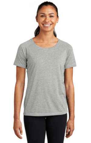 LST400 - Sport-Tek® Women's PosiCharge® Tri-Blend Wicking Scoop Neck Raglan Tee